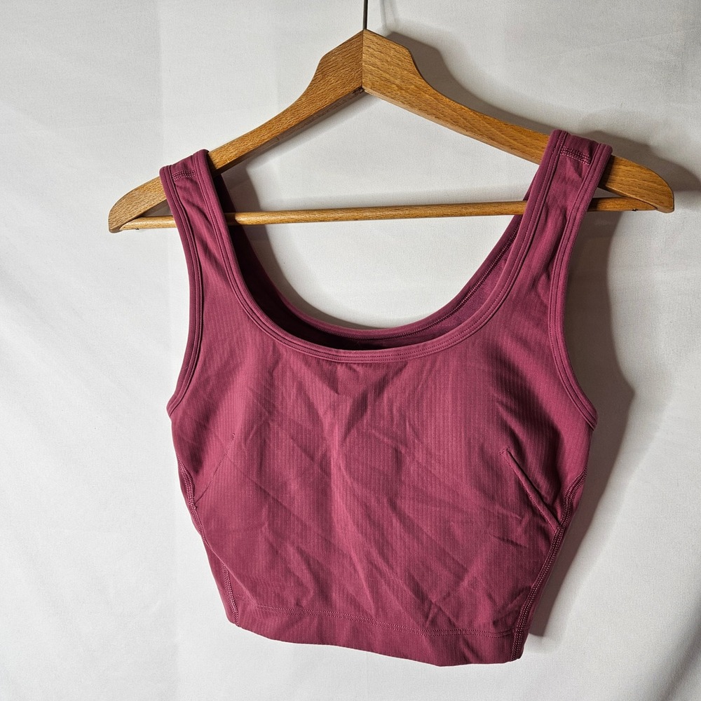 Lululemon Athletica Wunder Train Scoop‎ Neck Ribbed Tank sz 6